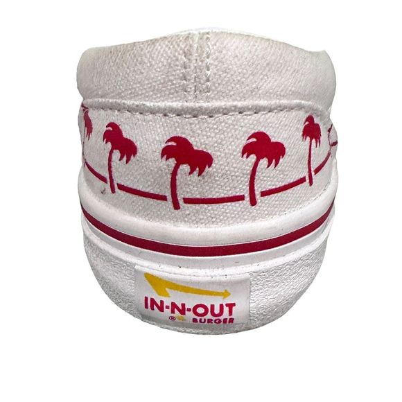 Vans In N Out Burger White/Red Slip on Sneakers Sz Kids 4, W5.5 Drink Cup Shoes - Picture 11 of 12
